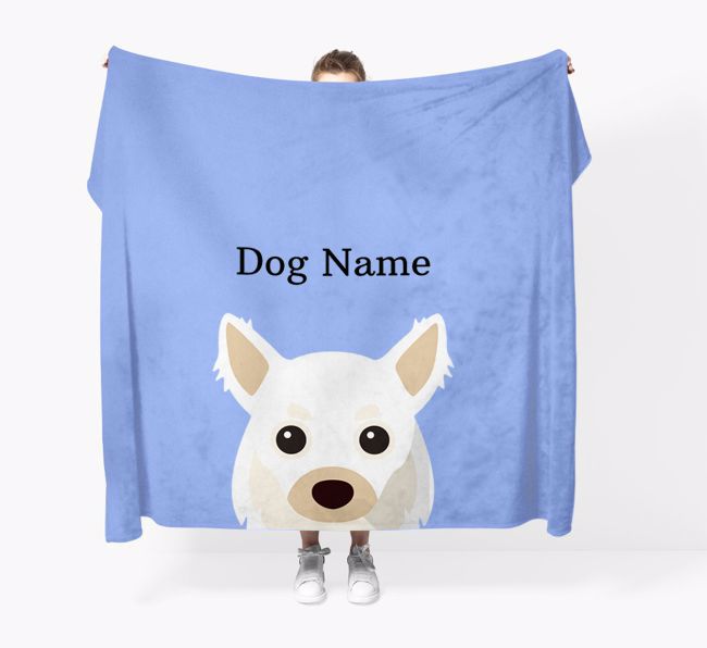 'Peeking Icon' - Personalised {breedFullName} Blanket